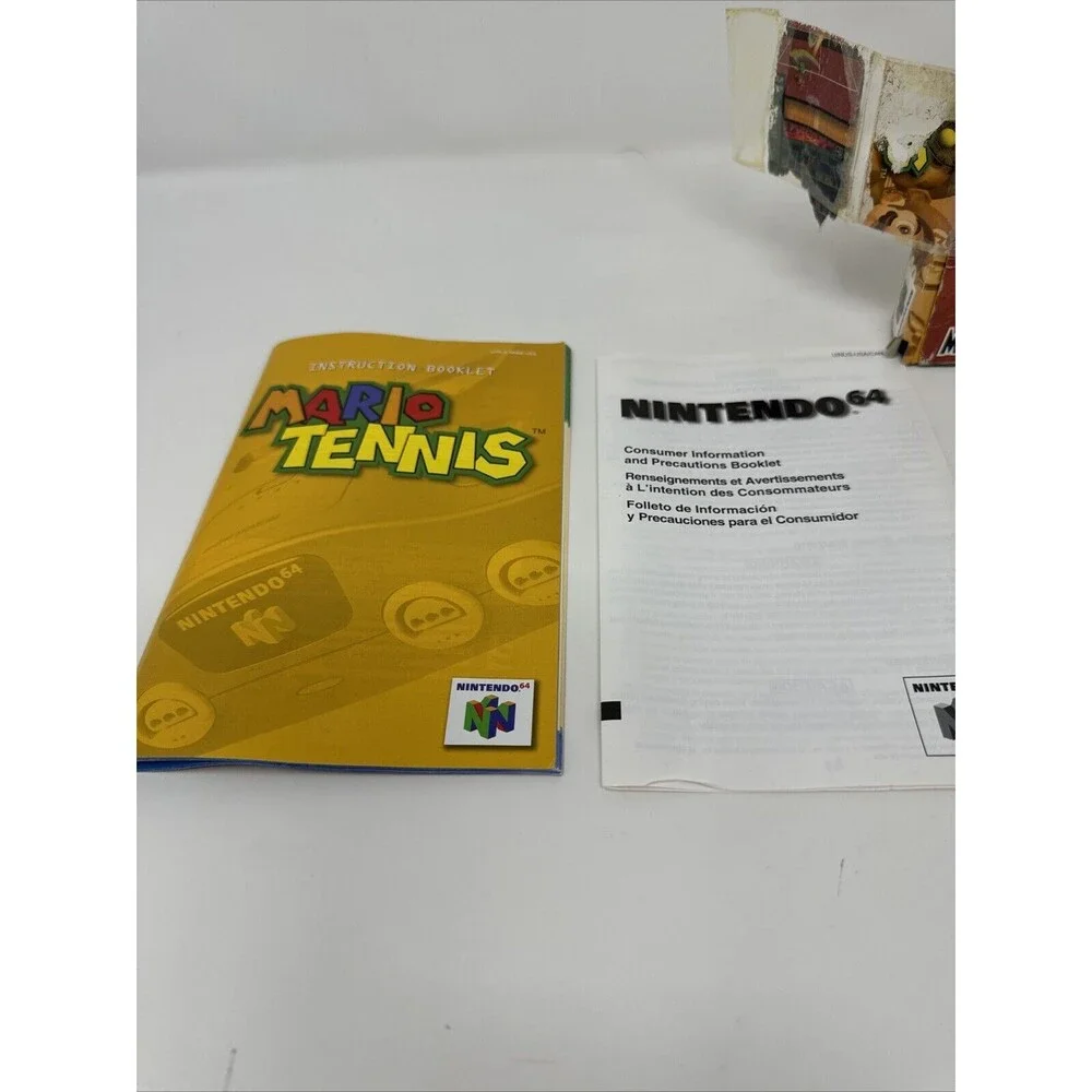 N64 Mario Tennis CIB Complete in Box w/Inserts (Nintendo 64, 2004) READ